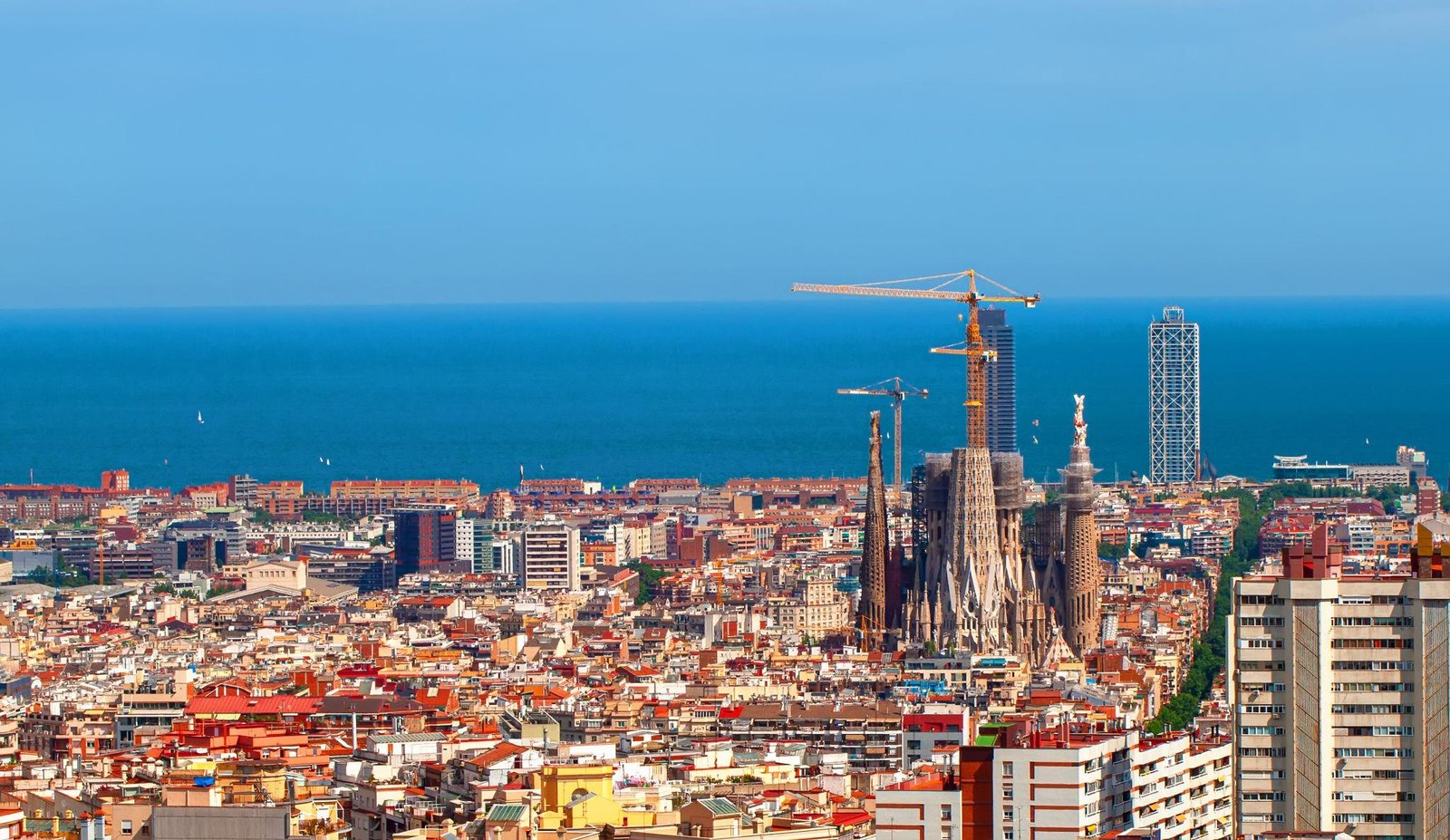 Barcelona city view