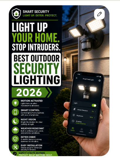 Best Outdoor Security Lighting for Homeowners 2026