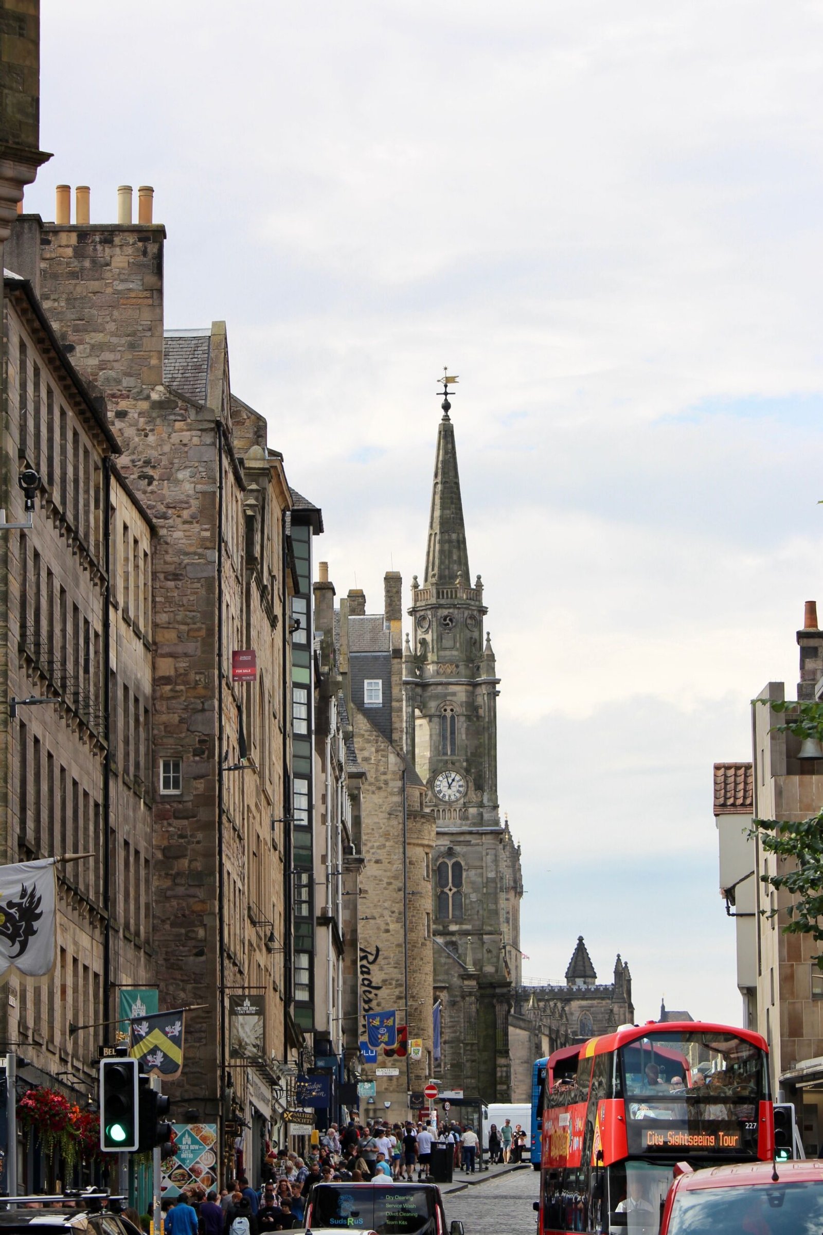 Evening skyline of Edinburgh