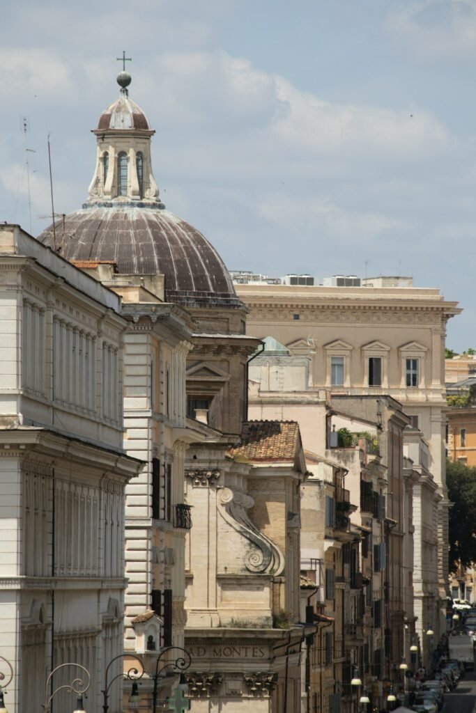 Historic Rome street near the Pantheon